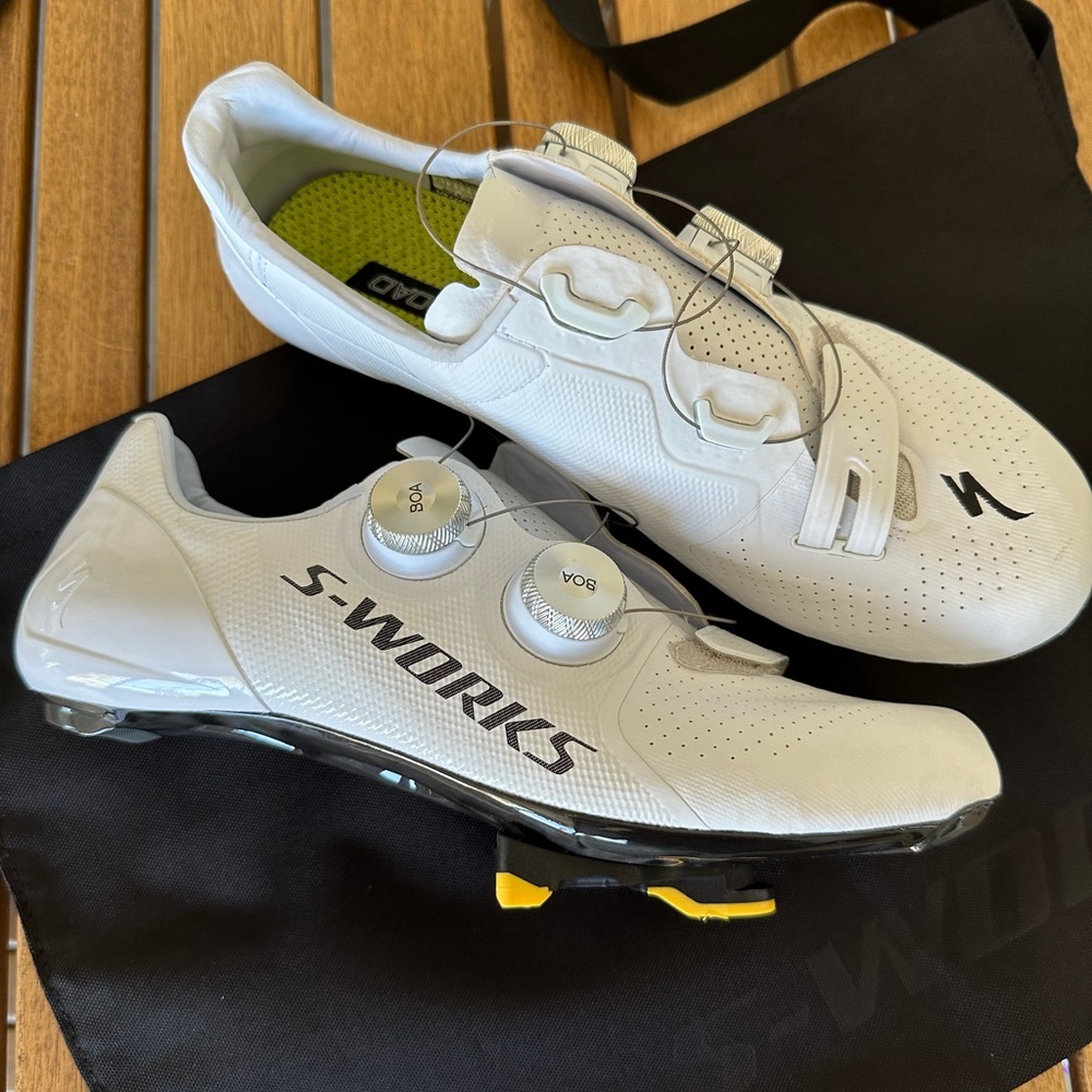 Specialized S-Works White Cycling Shoes
